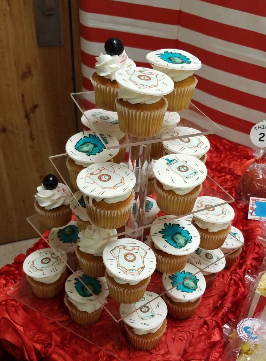 Taylor Made Cupcake Toppers with 3D Sonogram Image